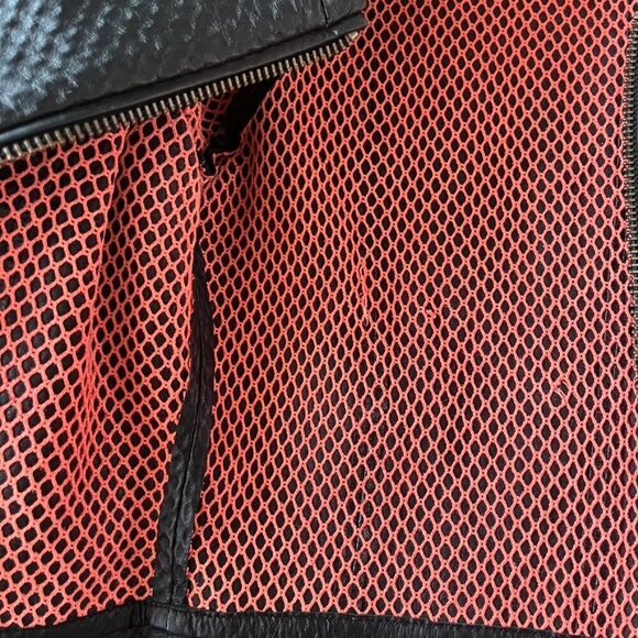 MUUBAA 100% Lamb Leather Black Moto Zip Up Jacket US Size 4 EU 36 - Picture 8 of 13